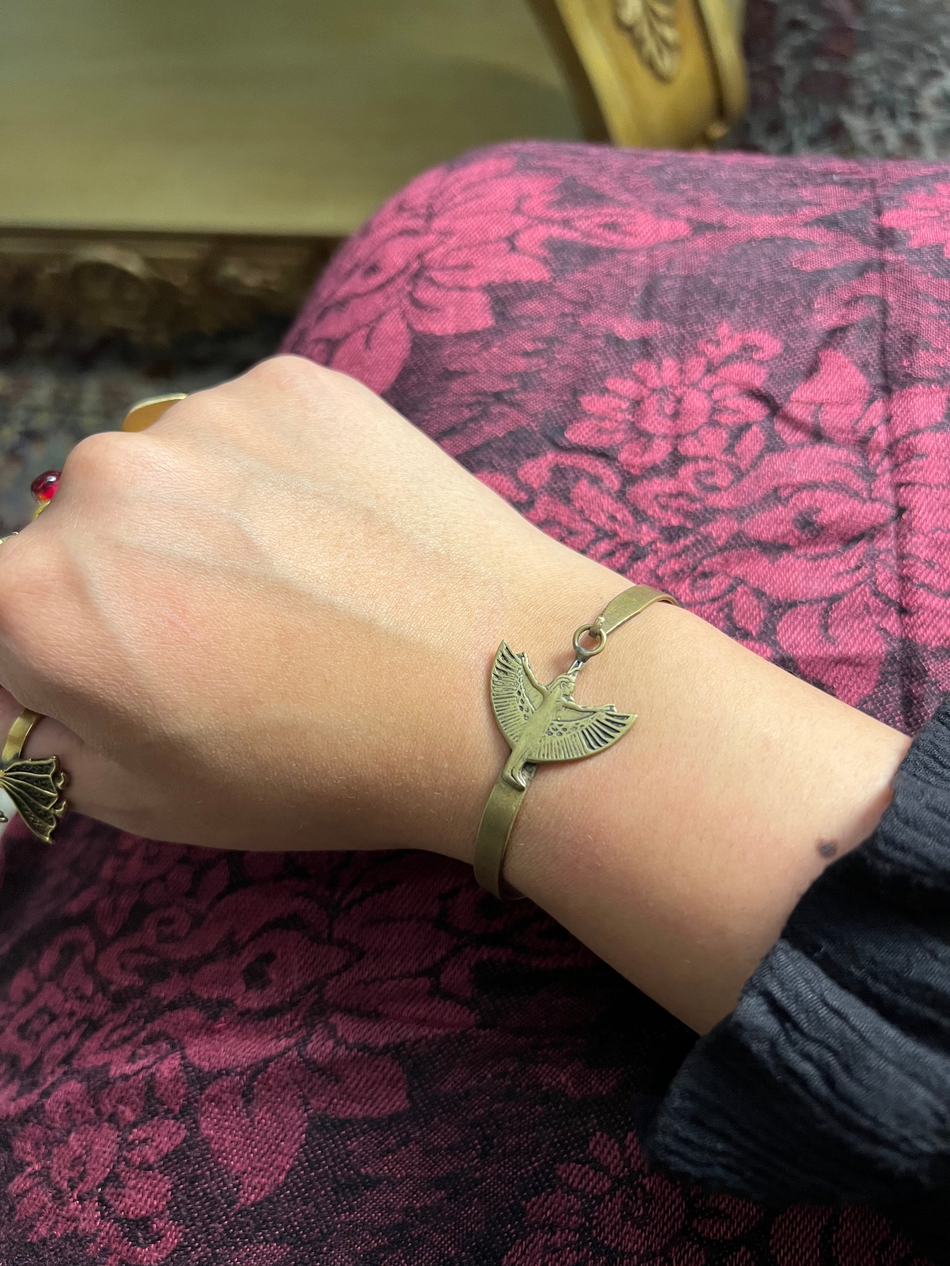 Wings Brass Bracelet