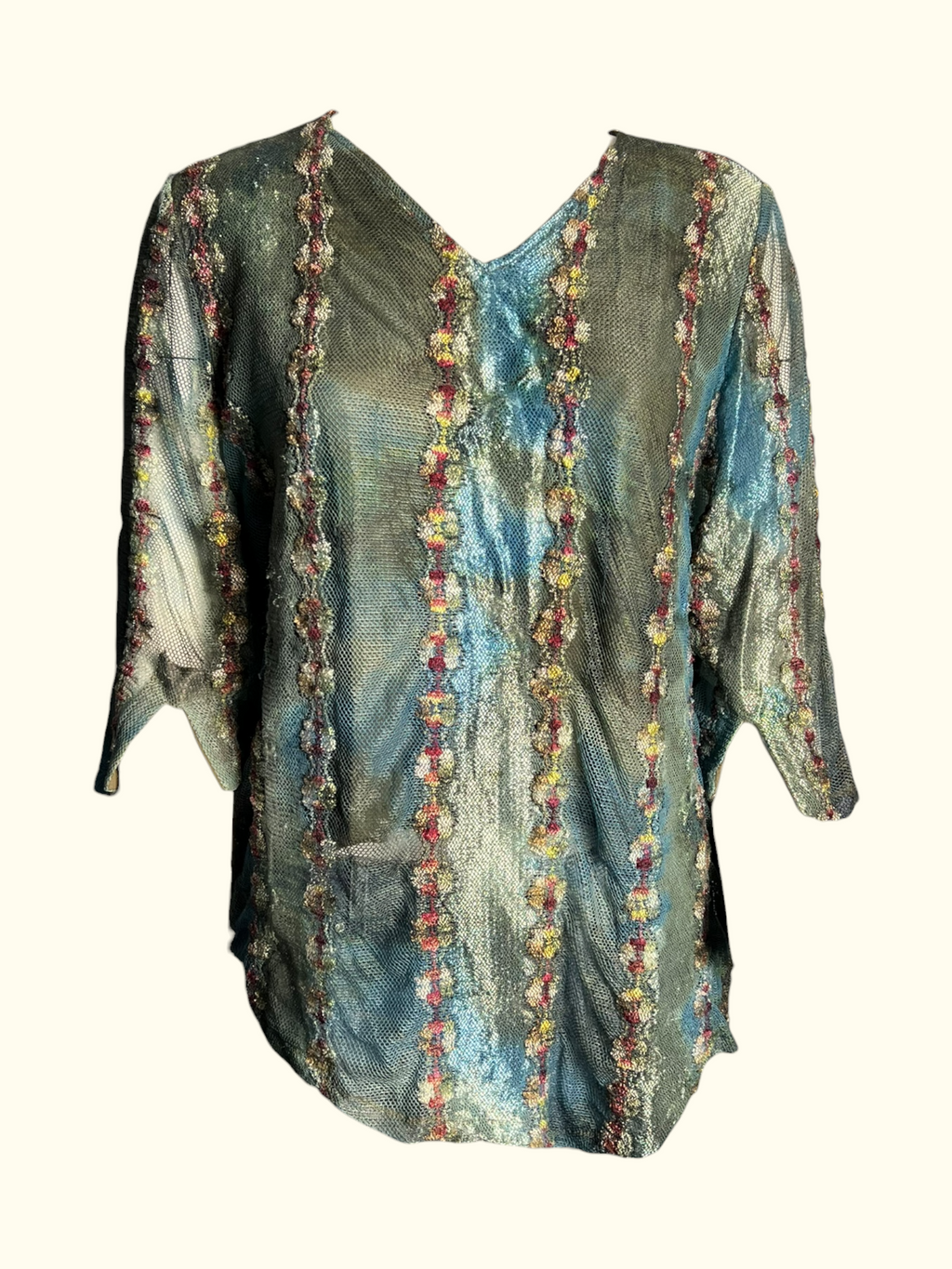 Mermaid Patterned Knitted Top (L-XL)