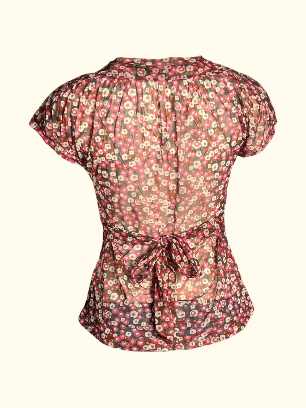 Floral Pink Blouse (M)