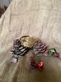 Hieroglyphic Brass Bracelet