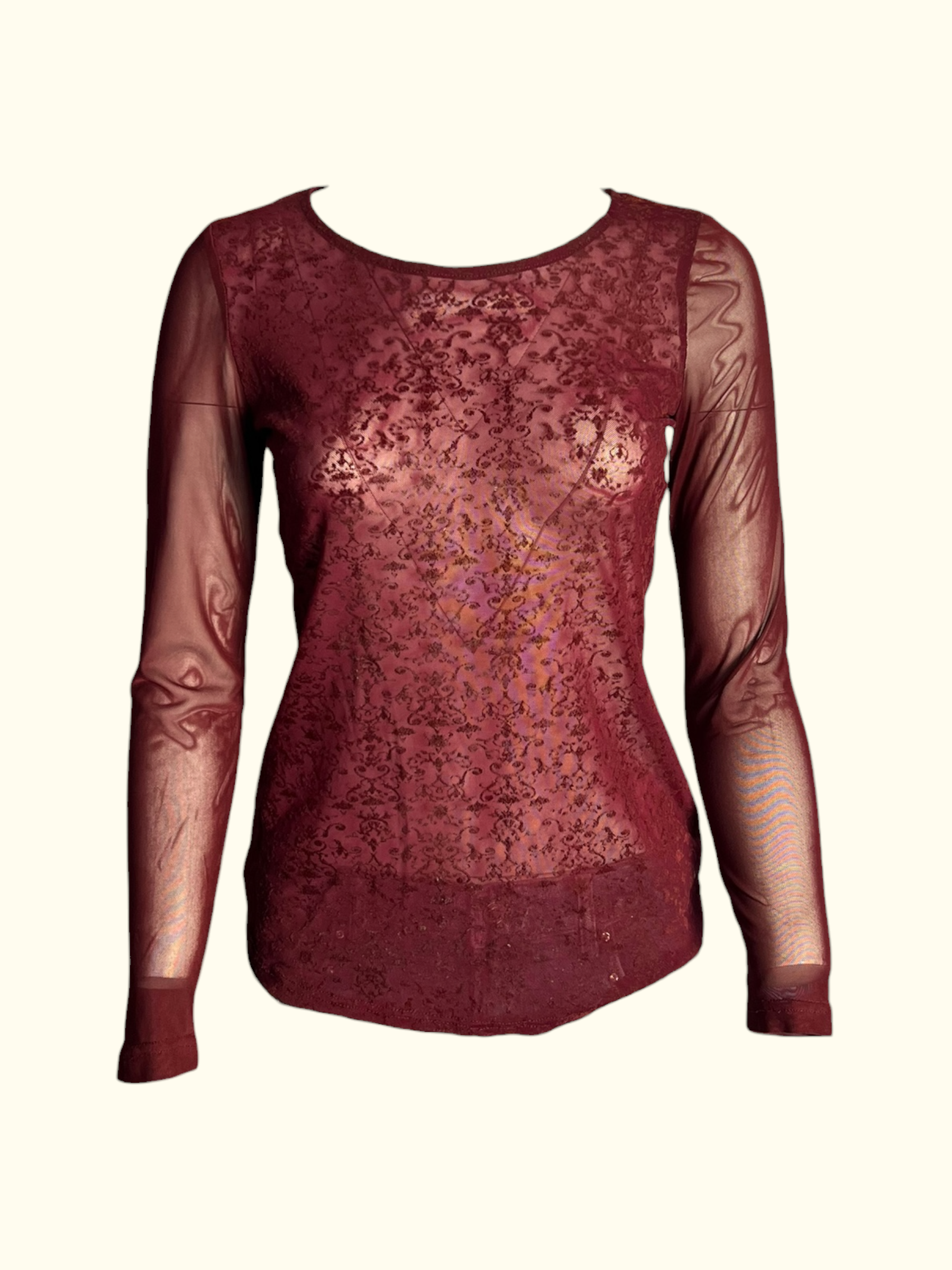 Sheer Red Blouse (M)