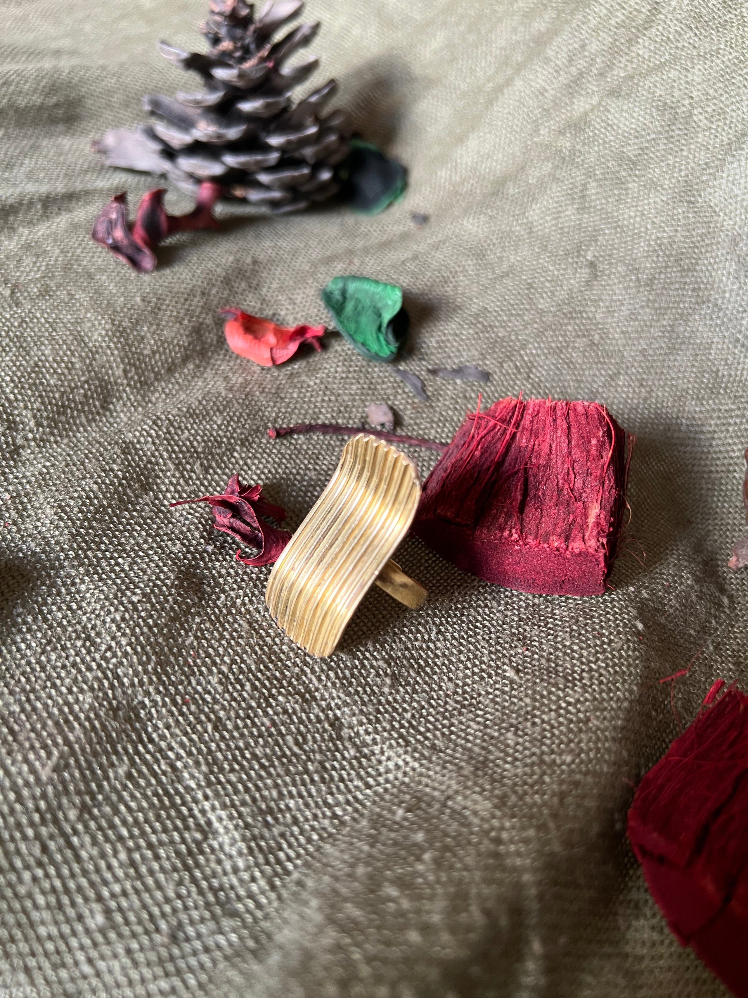 Golden Wave Ring