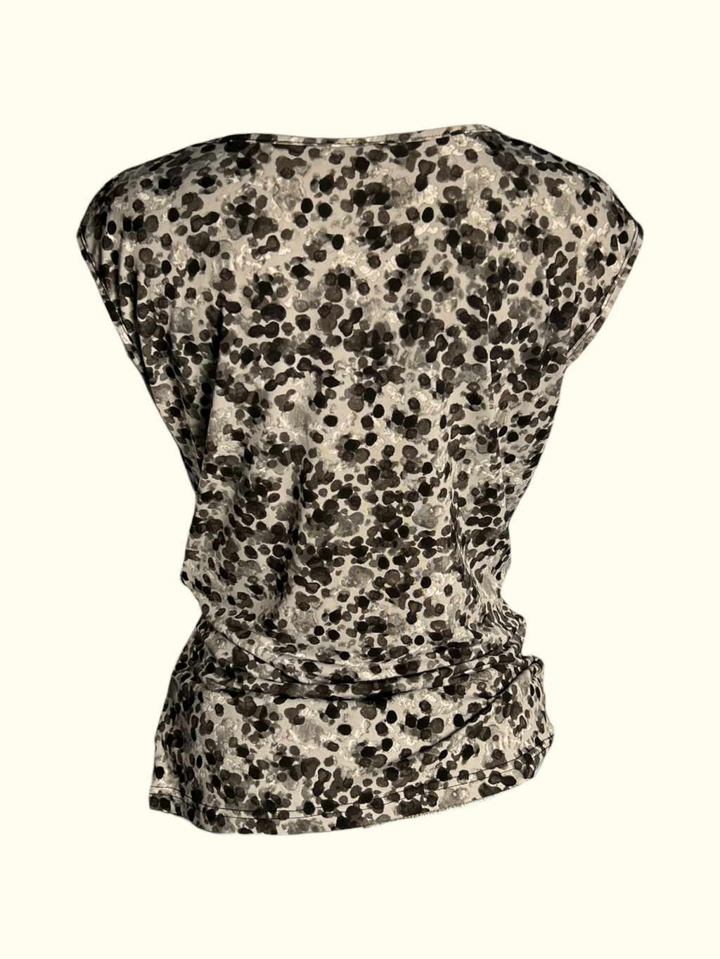 Grey Patterned Drape Top (XL)