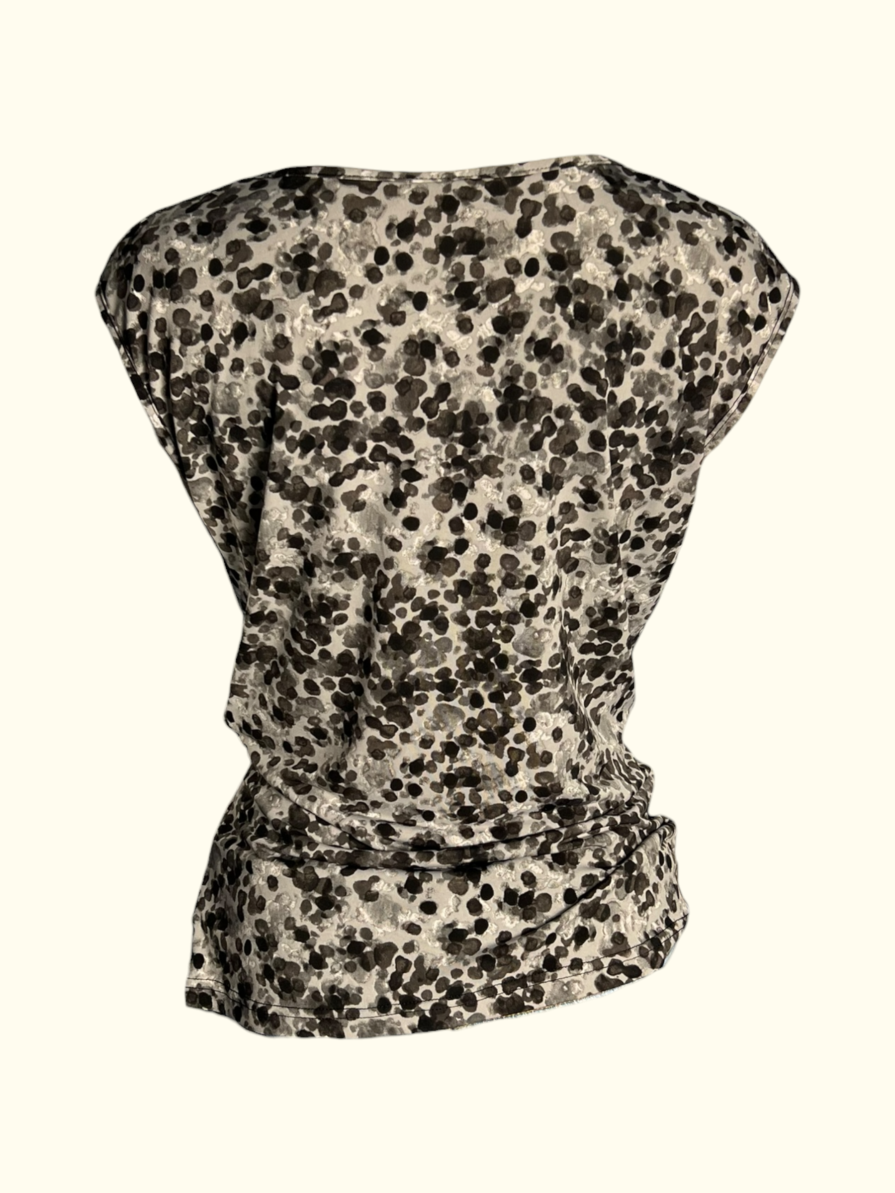 Grey Patterned Drape Top (XL)