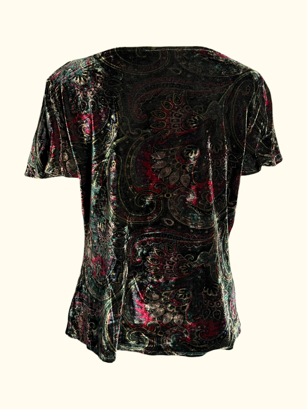 Drape Velvet Patterned Shirt (M-L)
