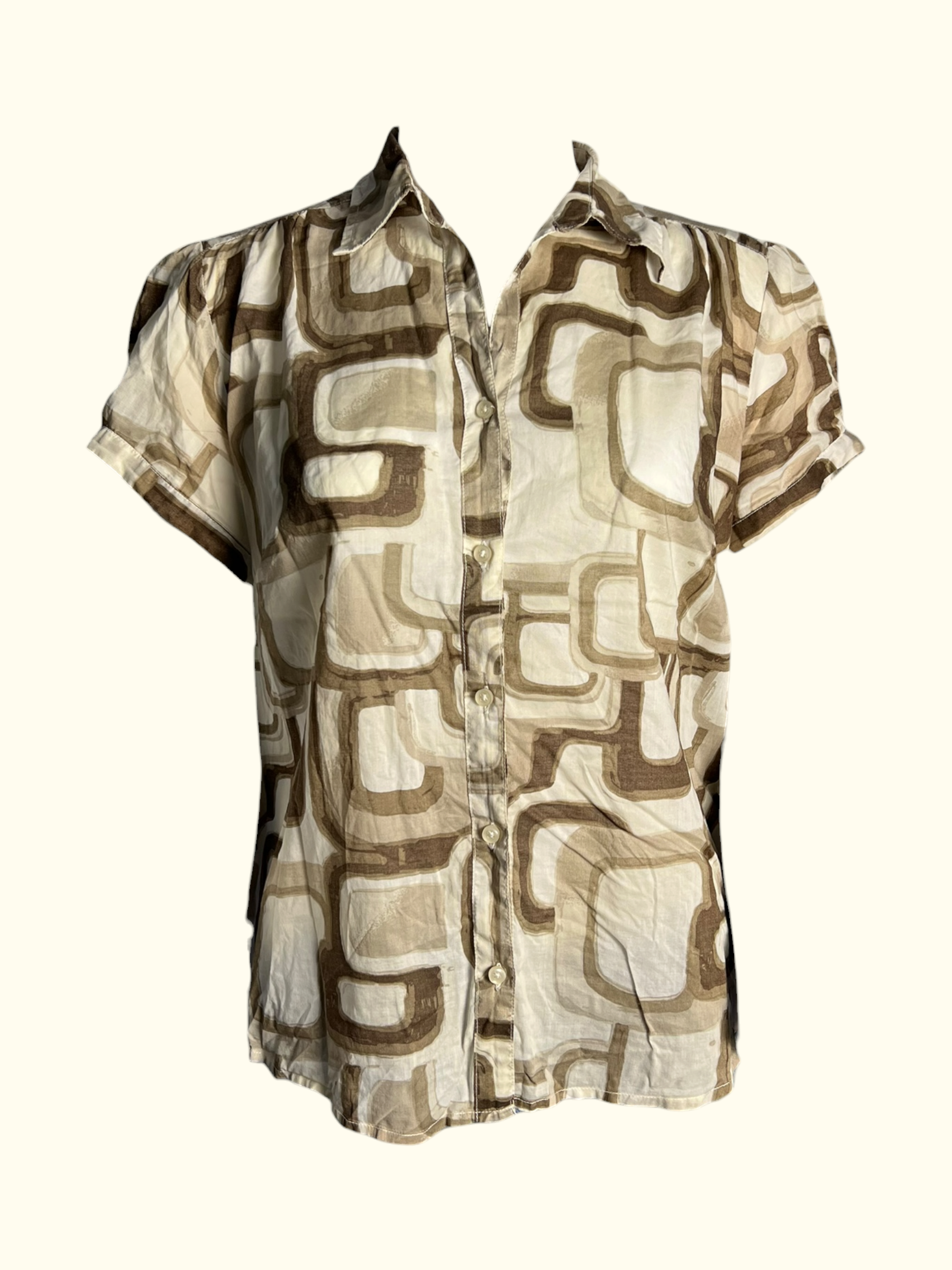 Patterned Short Sleeve Shirt (L)