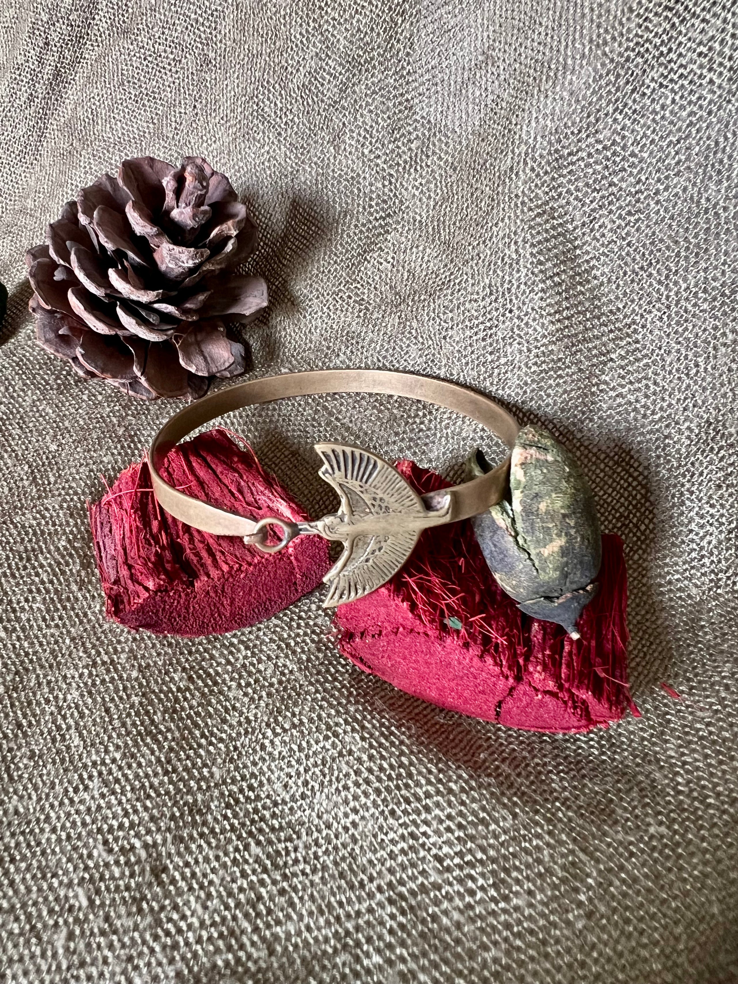 Wings Brass Bracelet