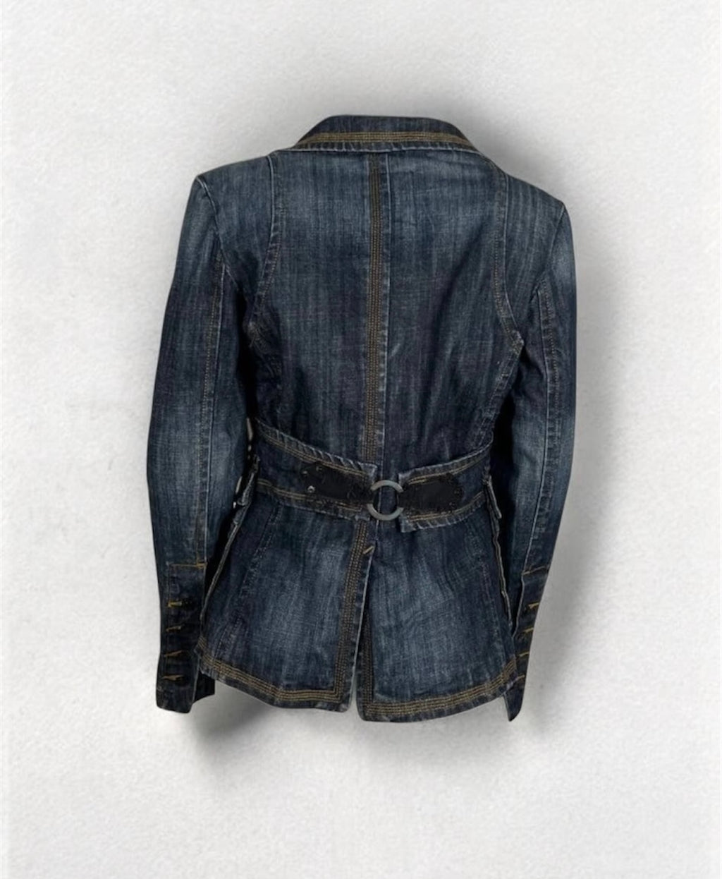 Vintage Fitted Denim Jacket (XS-S)