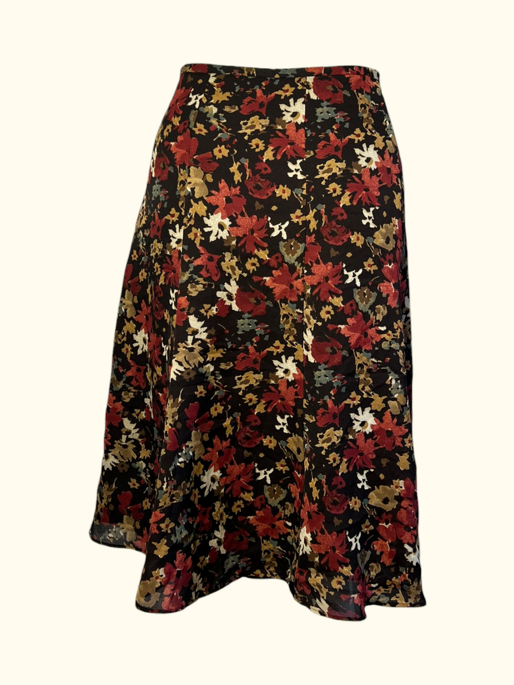 Floral Patterned Midi Skirt (L-XL)