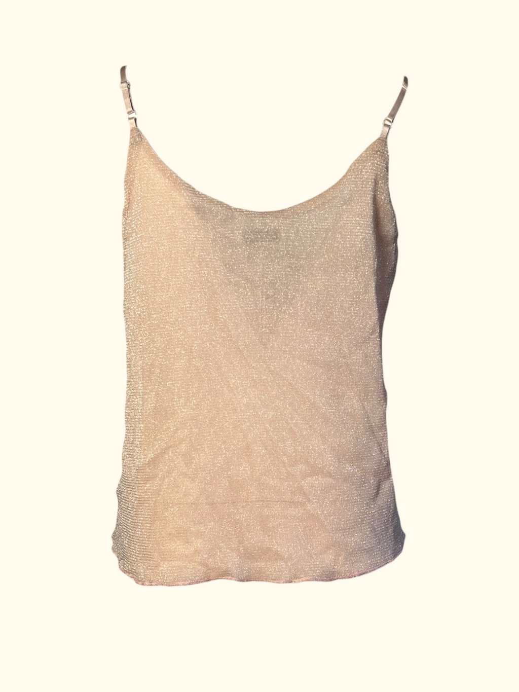 Sparkly Pink Spaghetti Strap Blouse (S-M)