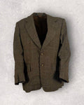 Checkered Brown Wool Blazer (L-XL)