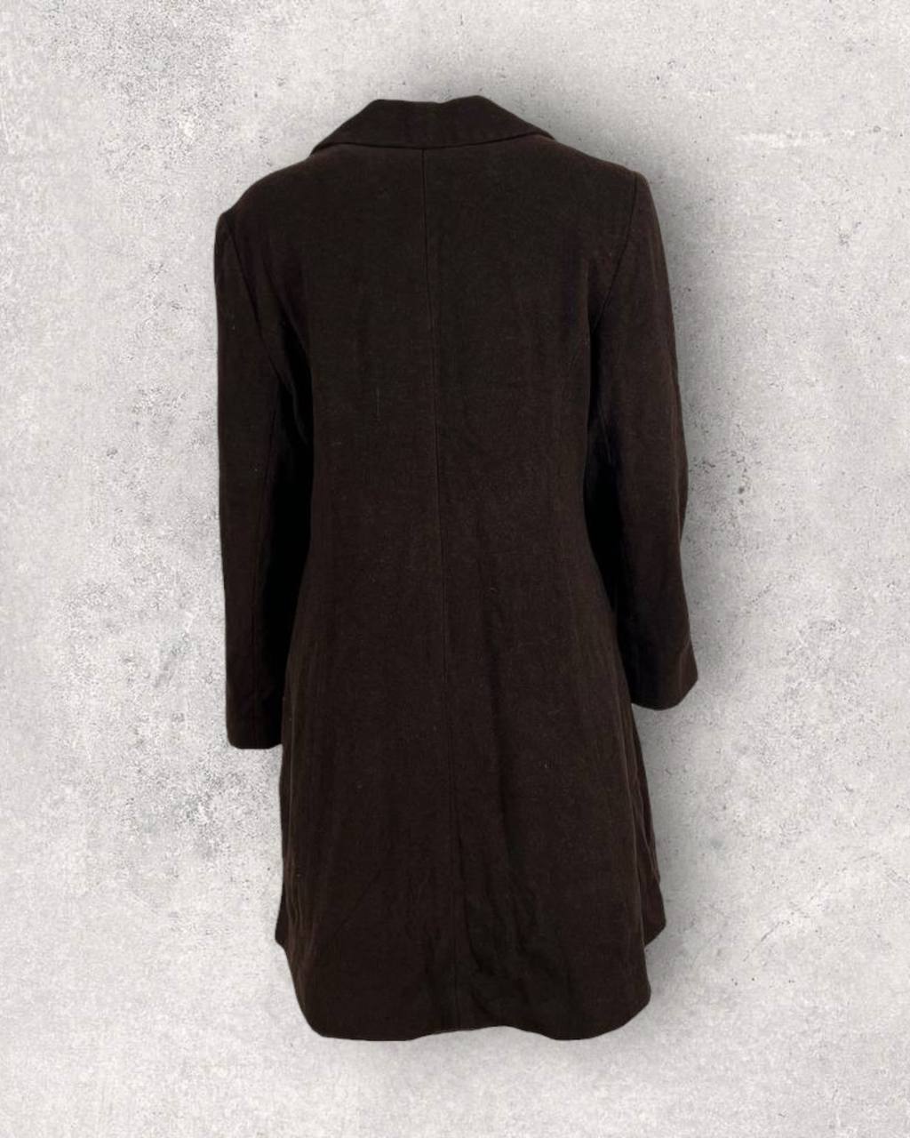 Headquarters Wool-Blend Brown Coat (M-L)