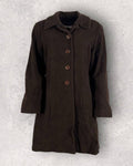 Headquarters Wool-Blend Brown Coat (M-L)