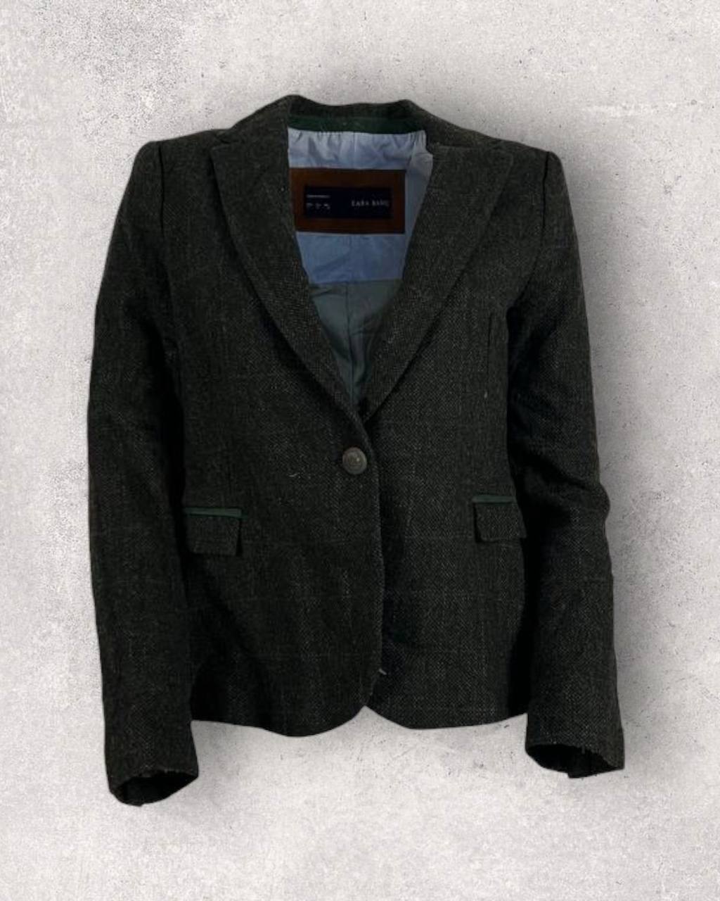 Forest Green Wool Blazer (XS-S)