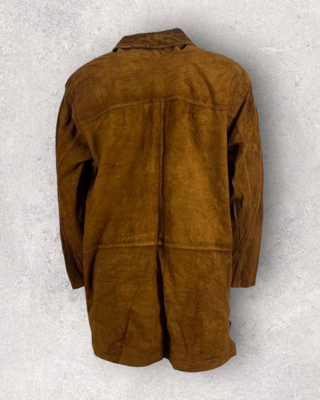 Caramel Brown Suede Jacket (M-L)