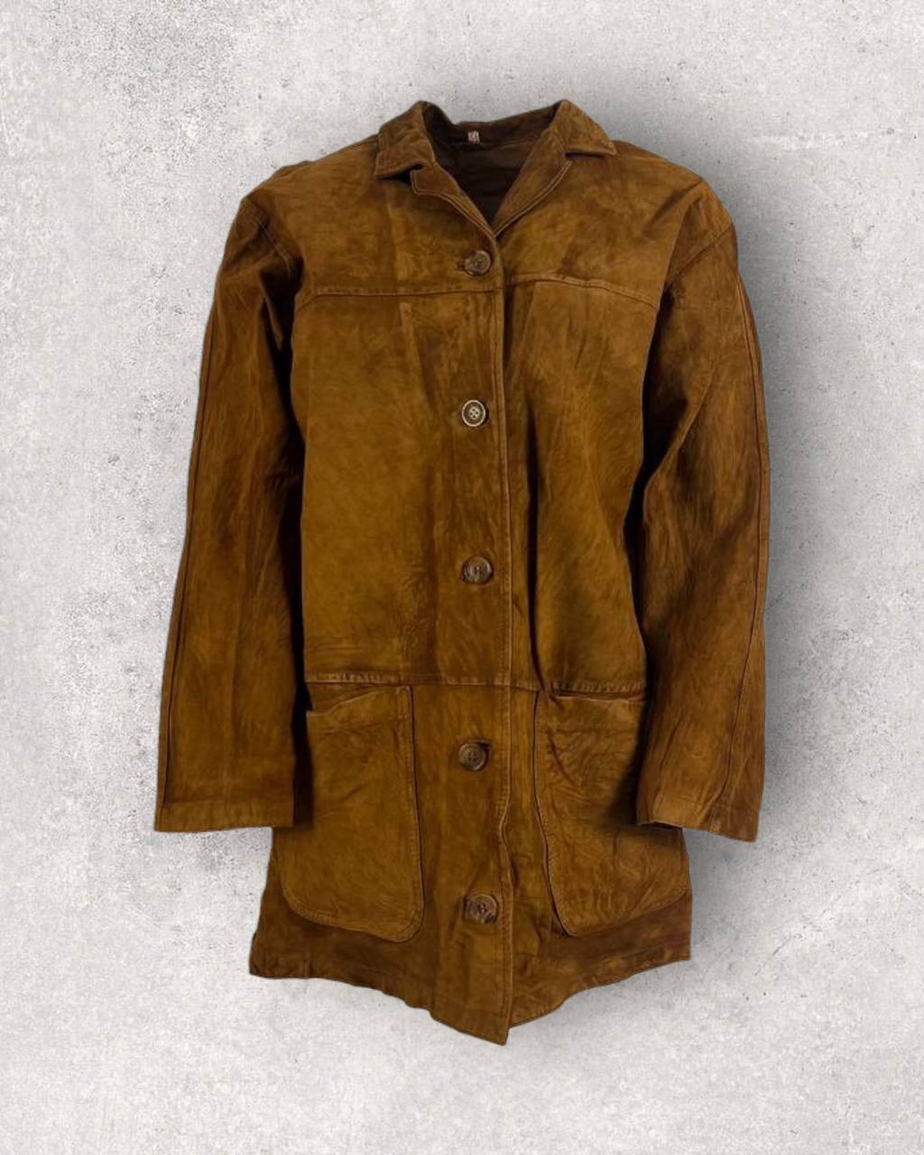 Caramel Brown Suede Jacket (M-L)