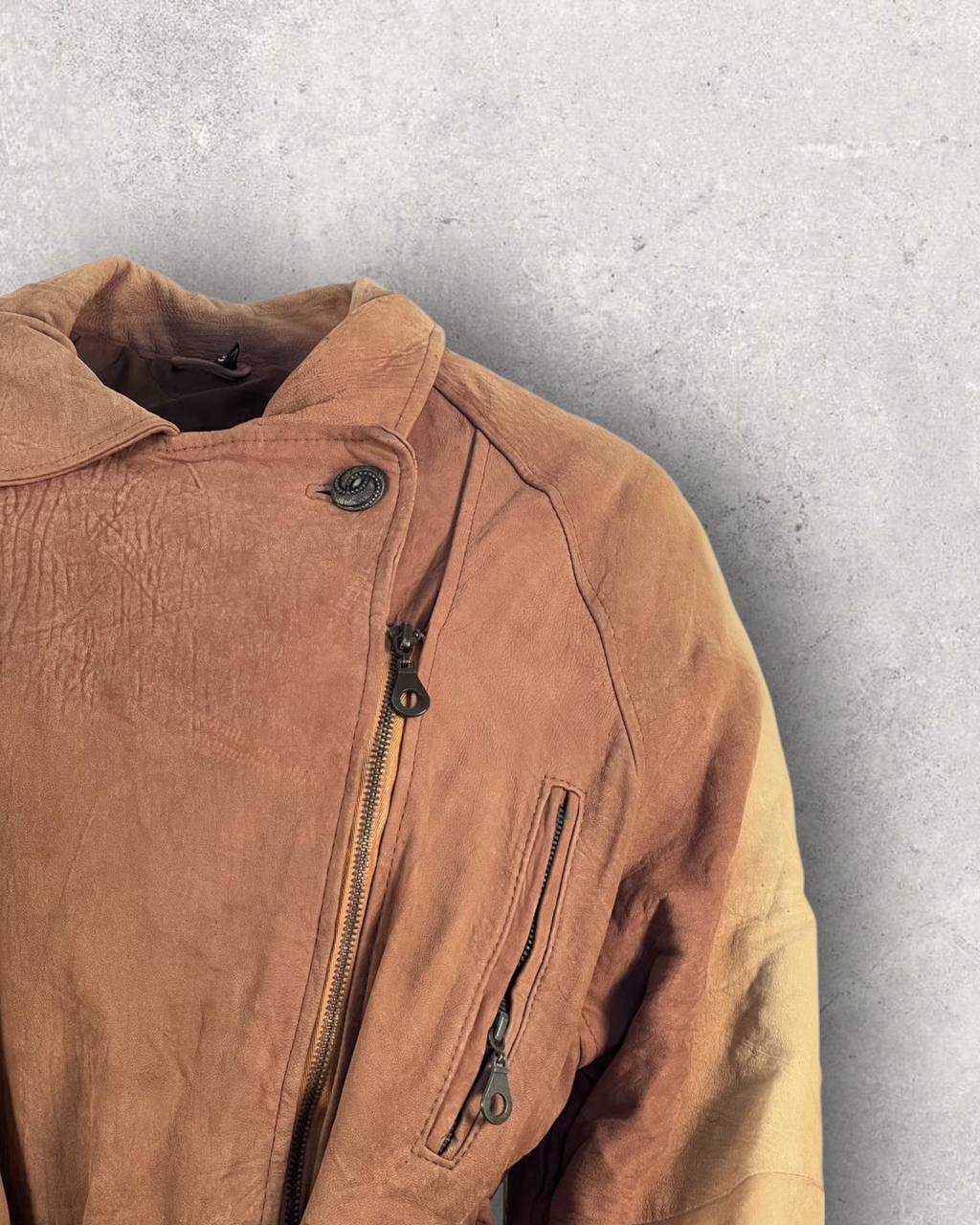 Vintage Belted Brown Suede Coat (M-L)
