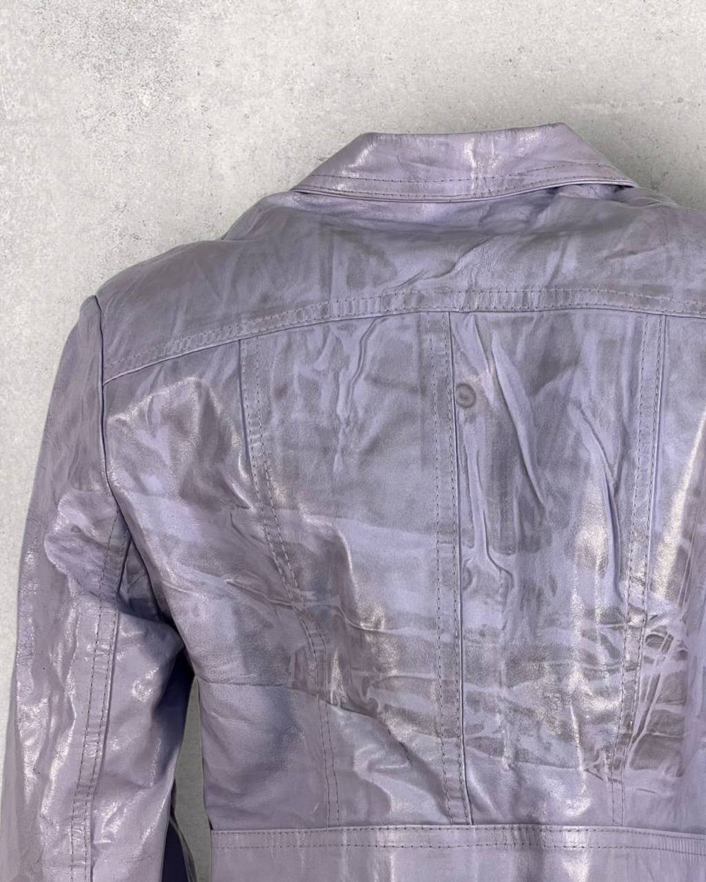 Inside Stone Purple Leather Jacket (S-M)