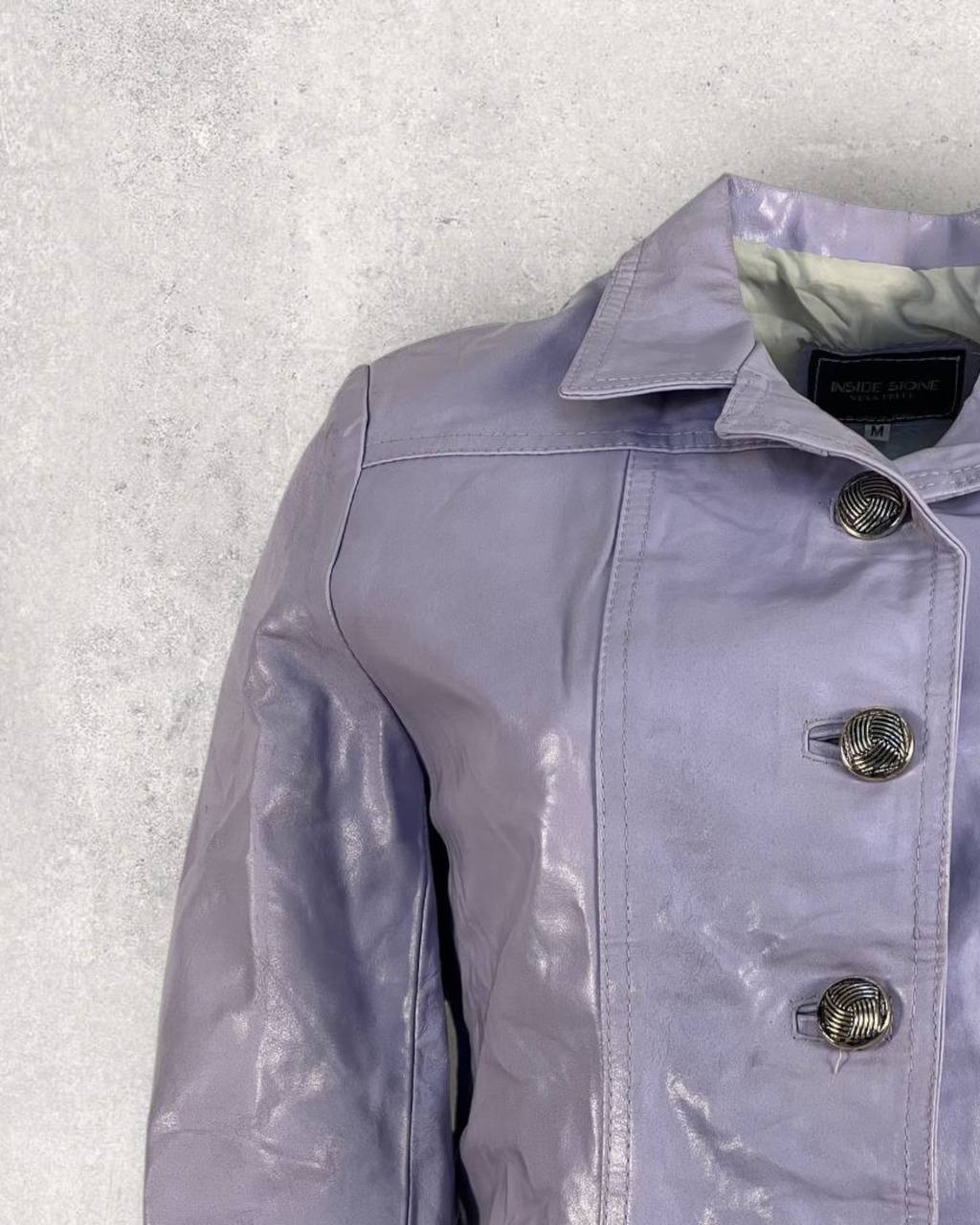 Inside Stone Purple Leather Jacket (S-M)