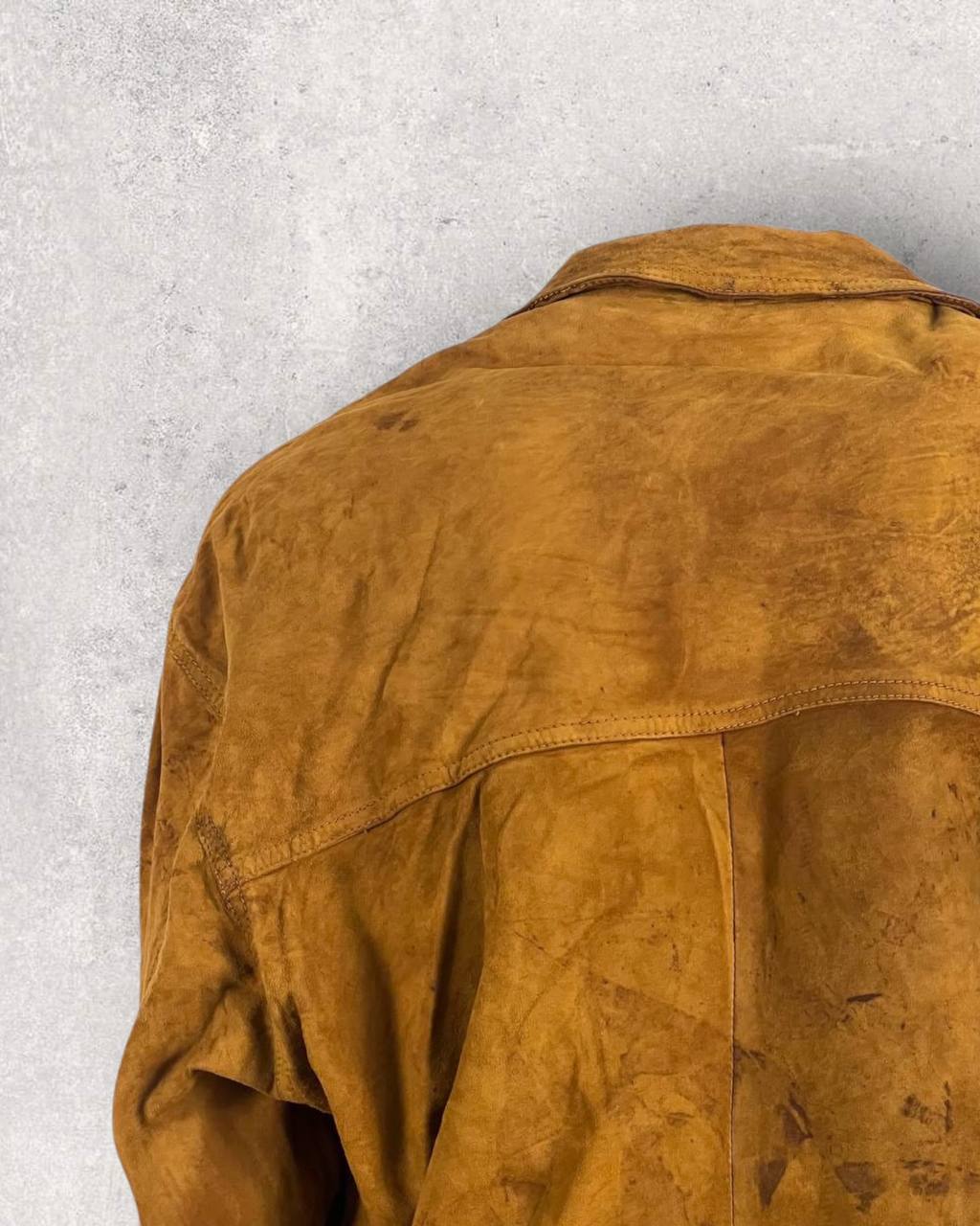 Camel Brown Suede Jacket (M-L)