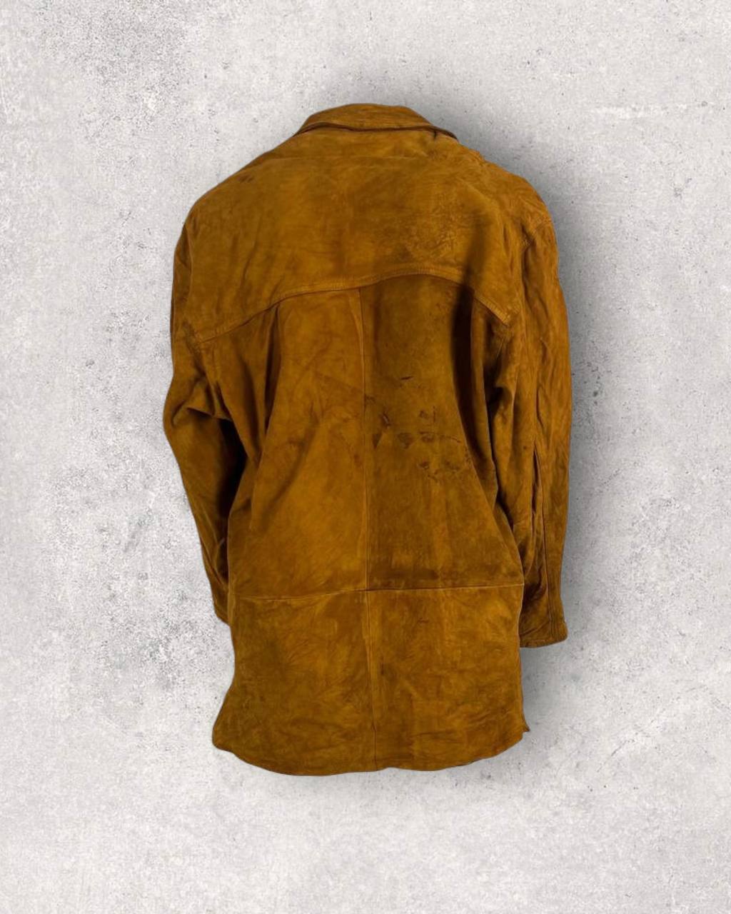 Camel Brown Suede Jacket (M-L)