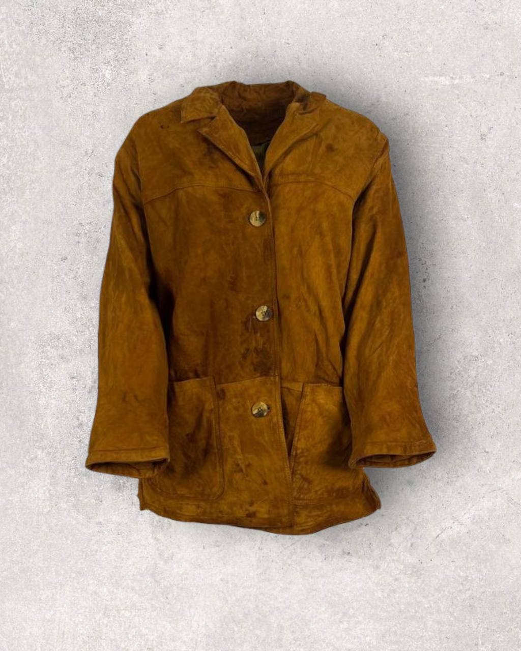 Camel Brown Suede Jacket (M-L)