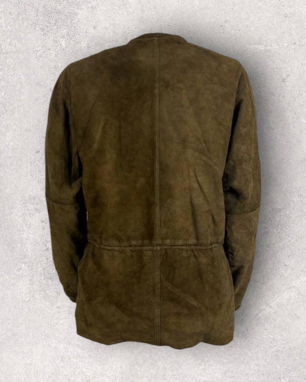 Vintage Olive Suede Field Jacket (M-L)