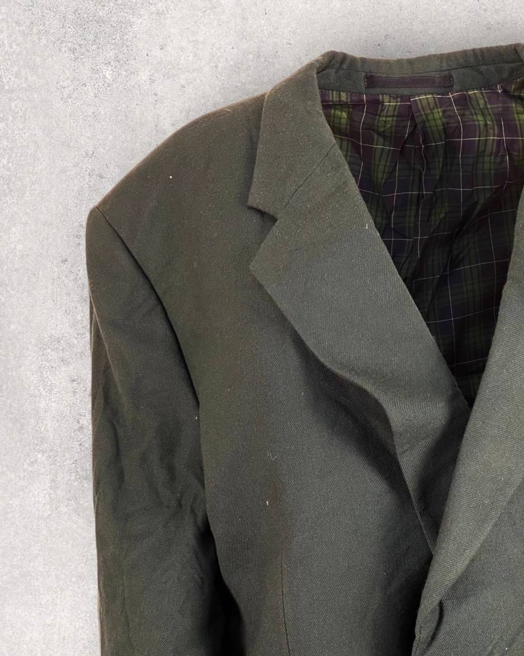 Classic Evergreen Tasmanian Wool Oversized Blazer (XL-XXL)