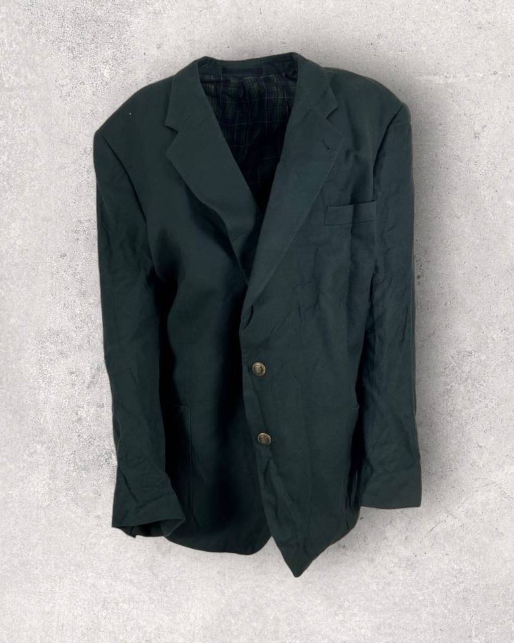 Classic Evergreen Tasmanian Wool Oversized Blazer (XL-XXL)