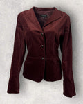 Burgundy Velvet Blazer (M-L)
