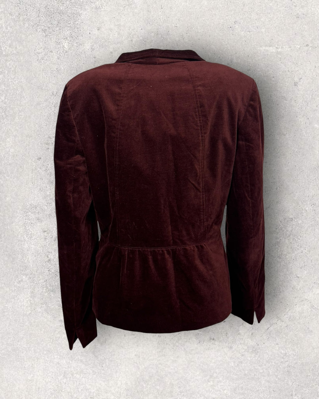 Burgundy Velvet Blazer (M-L)