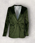 Vintage Forest Velvet Blazer (S-M)