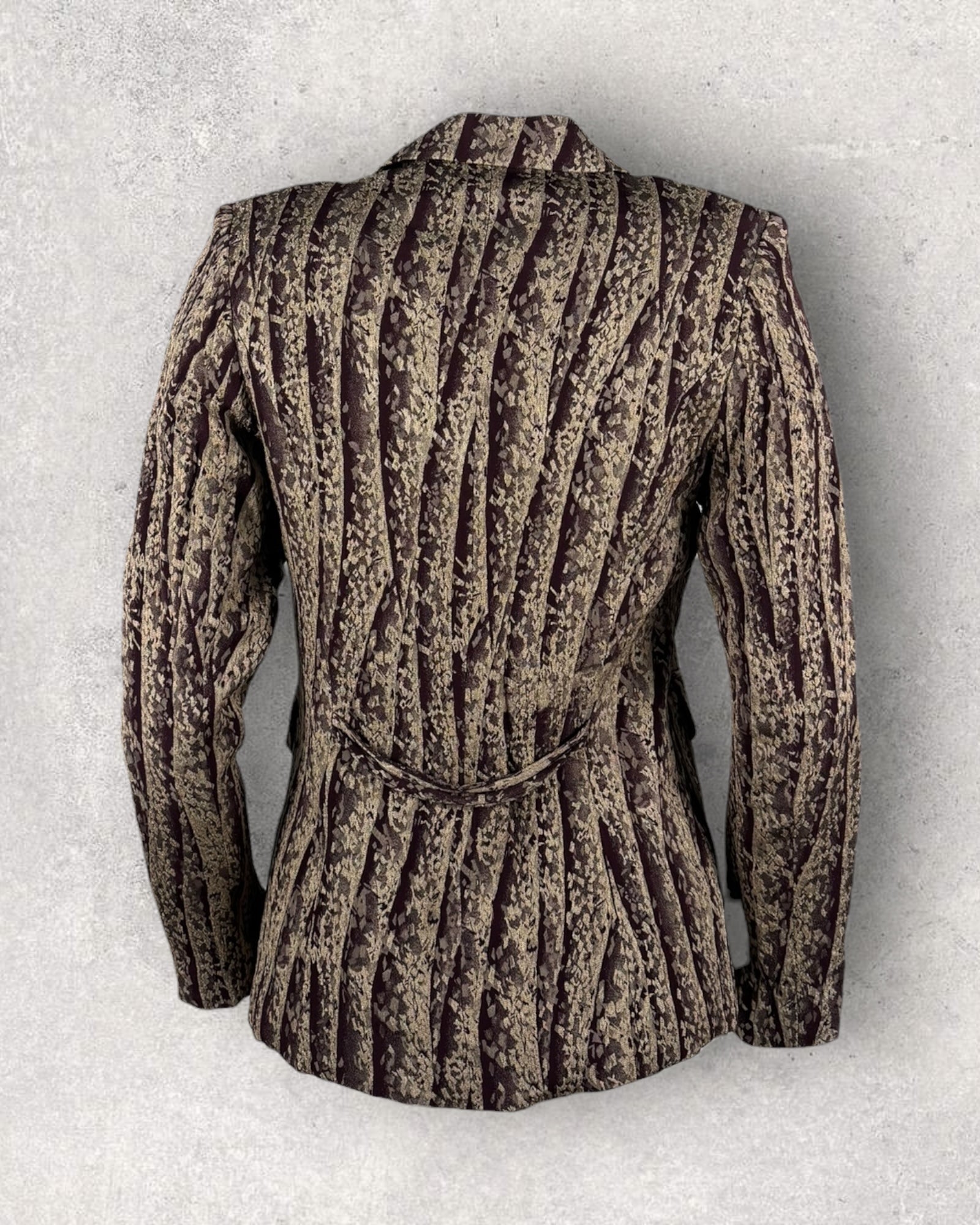 Burgundy & Gold Heritage Jacket (S-M)