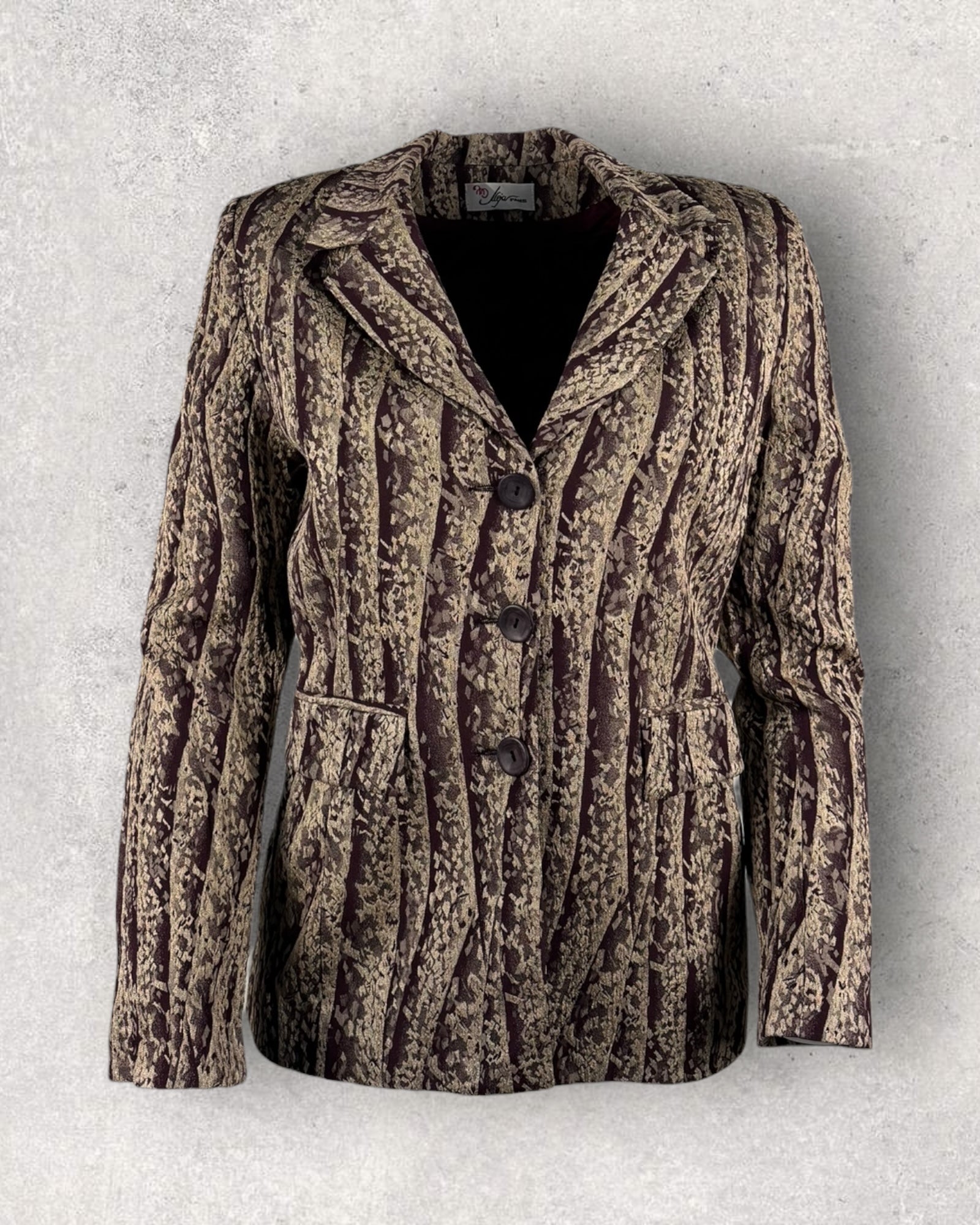 Burgundy & Gold Heritage Jacket (S-M)