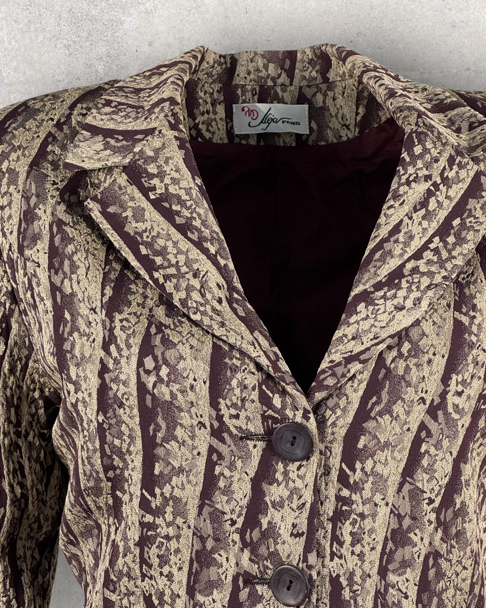 Burgundy & Gold Heritage Jacket (S-M)