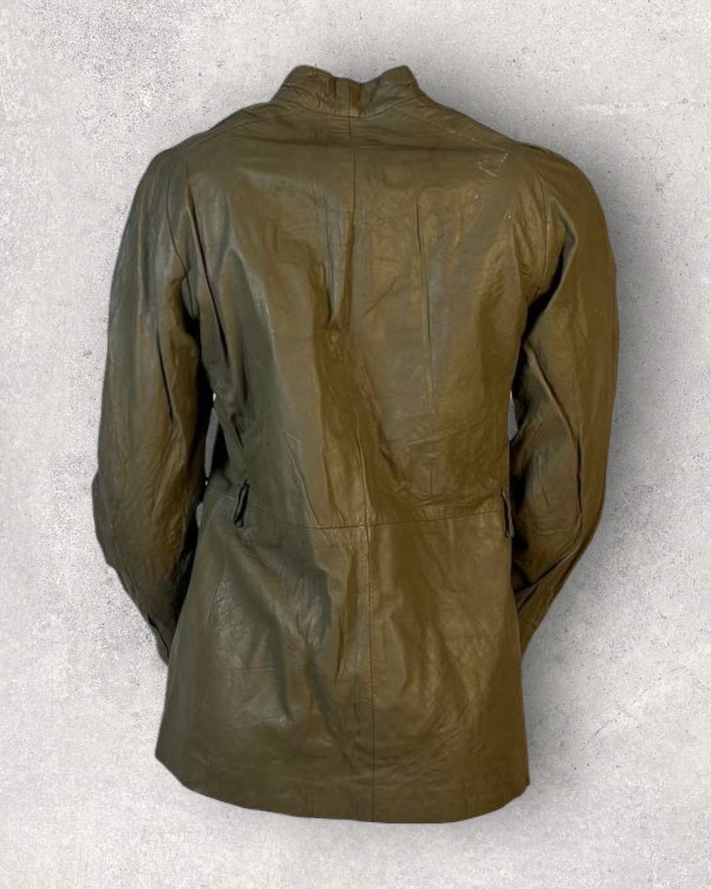 Olive Leather Jacket (XS-S)