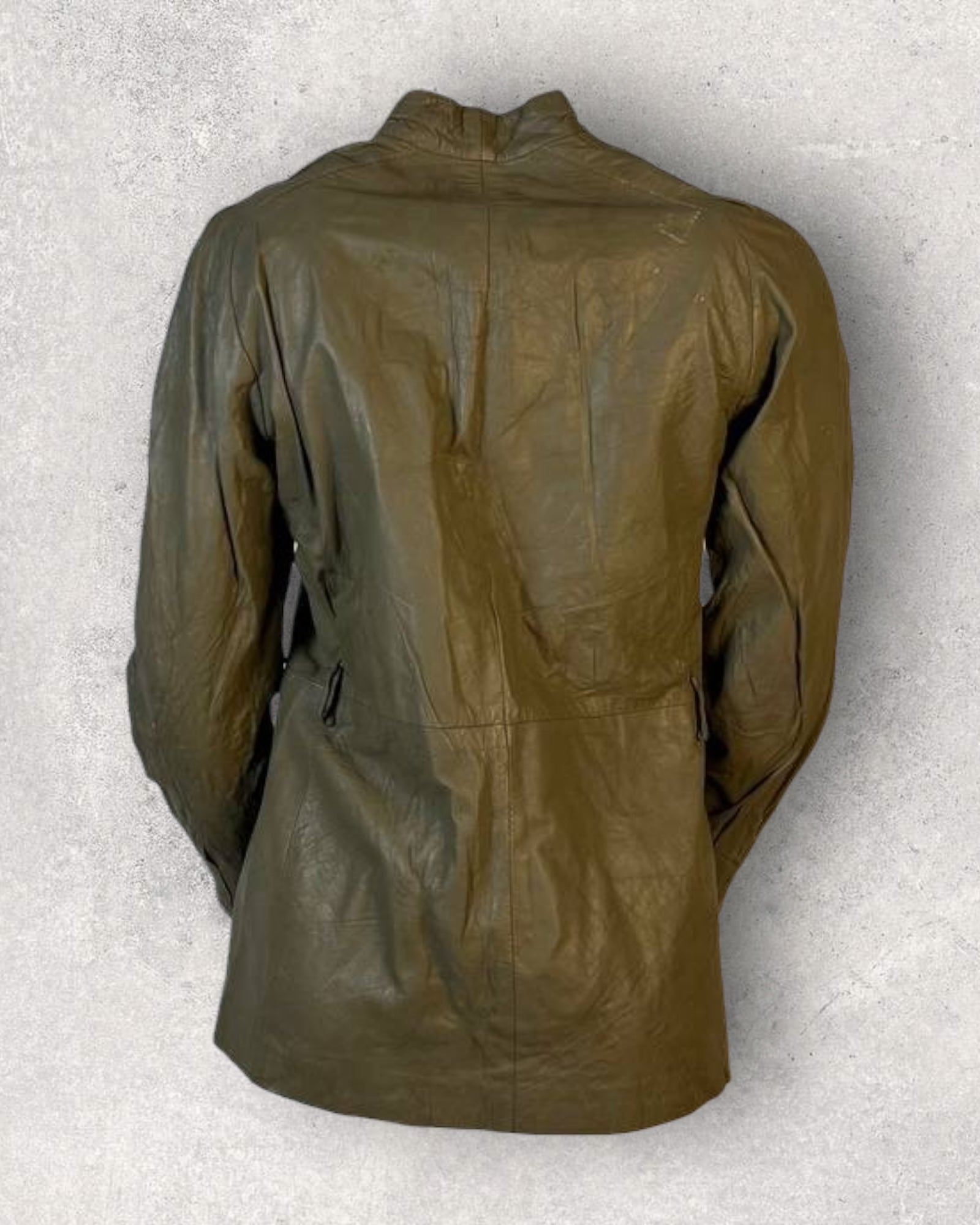 Olive Leather Jacket (XS-S)