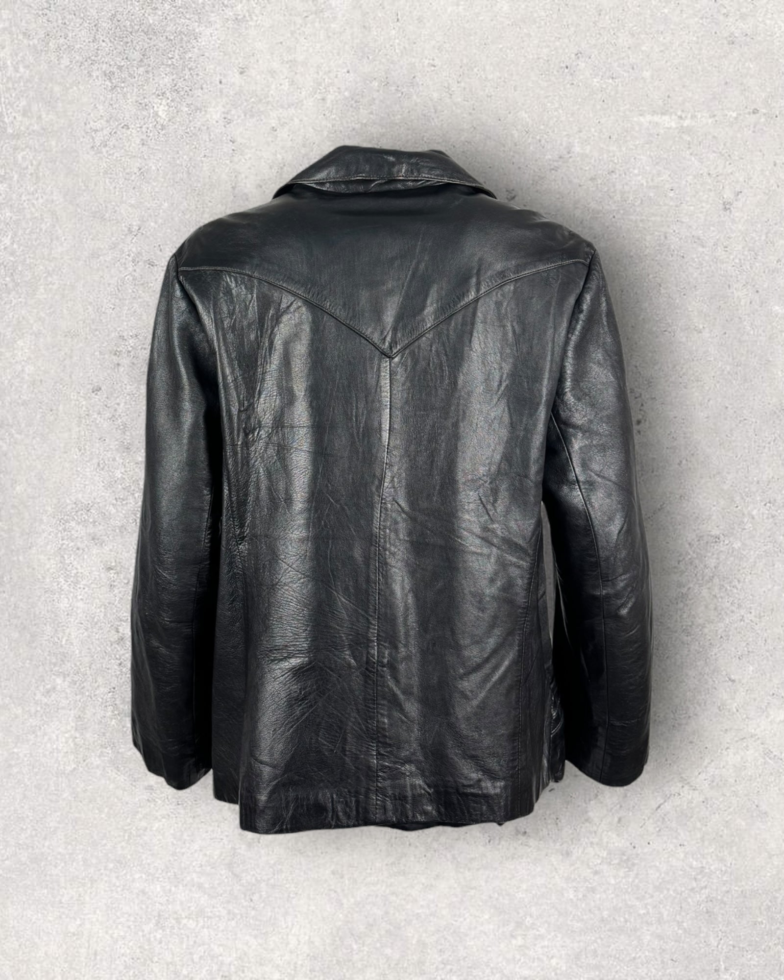 Jet Classic Leather Jacket (L-XL)