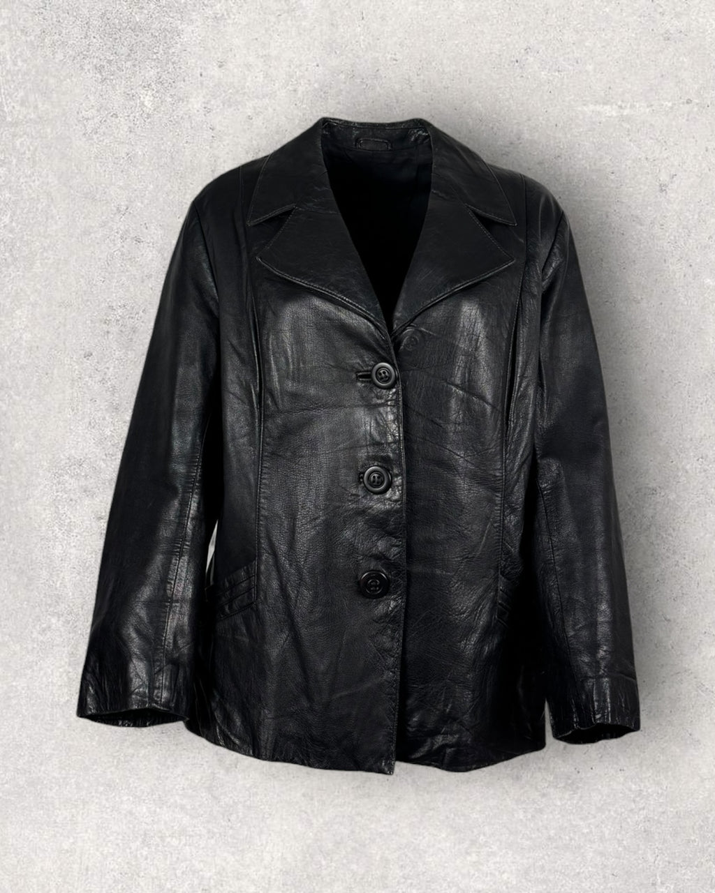 Jet Classic Leather Jacket (L-XL)