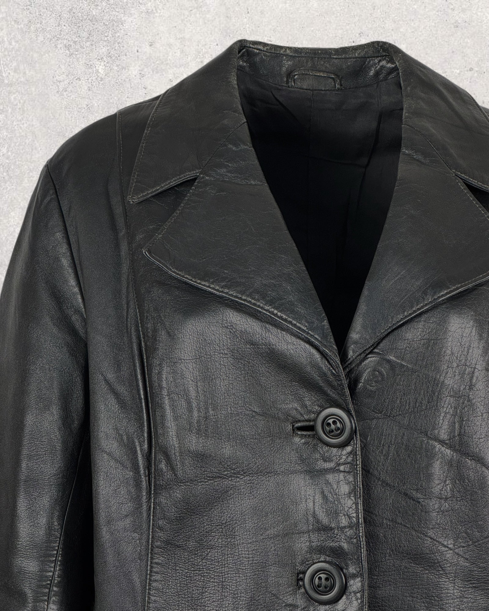 Jet Classic Leather Jacket (L-XL)