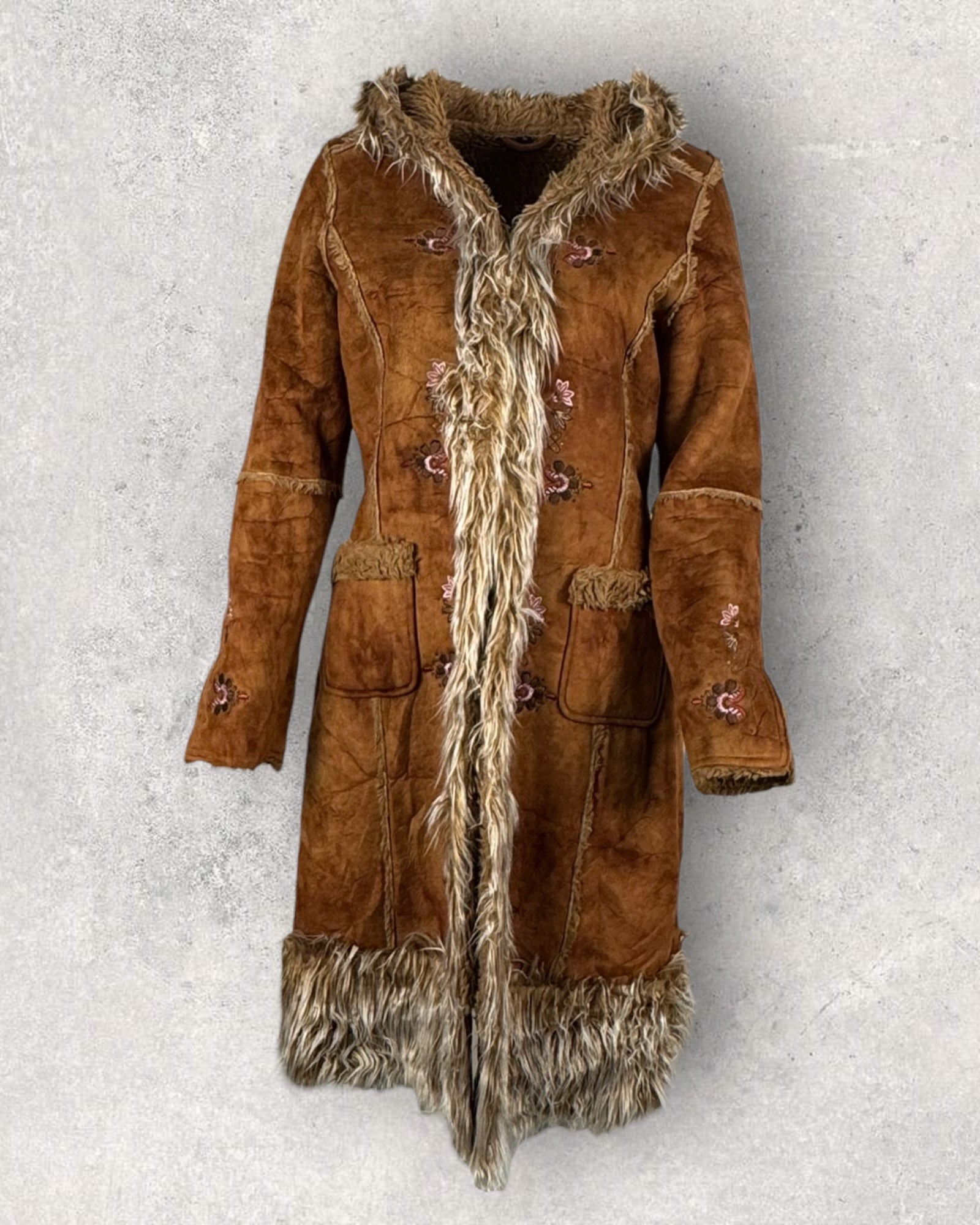 Caramel Boho Fur Jacket (M-L)