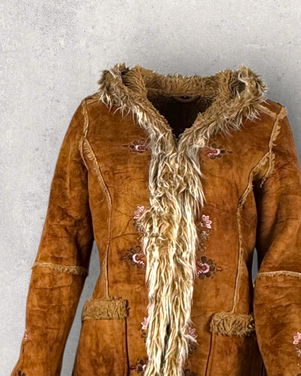 Caramel Boho Fur Jacket (M-L)