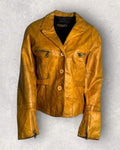 Ferrone Mustard Leather Jacket (S-M)