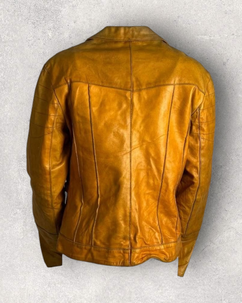 Ferrone Mustard Leather Jacket (S-M)