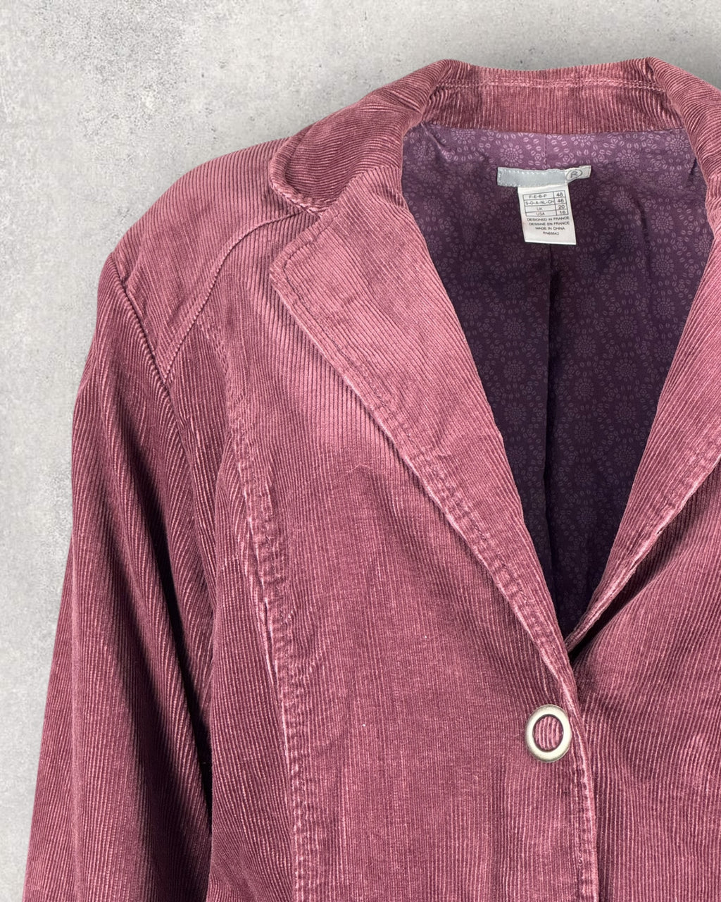 Burgundy Corduroy Blazer (M-L)