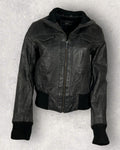 Vintage Noir Leather Jacket (M-L)
