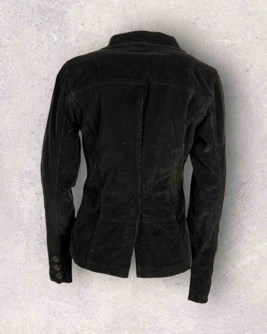 Retro Black Corduroy Blazer (S-M)