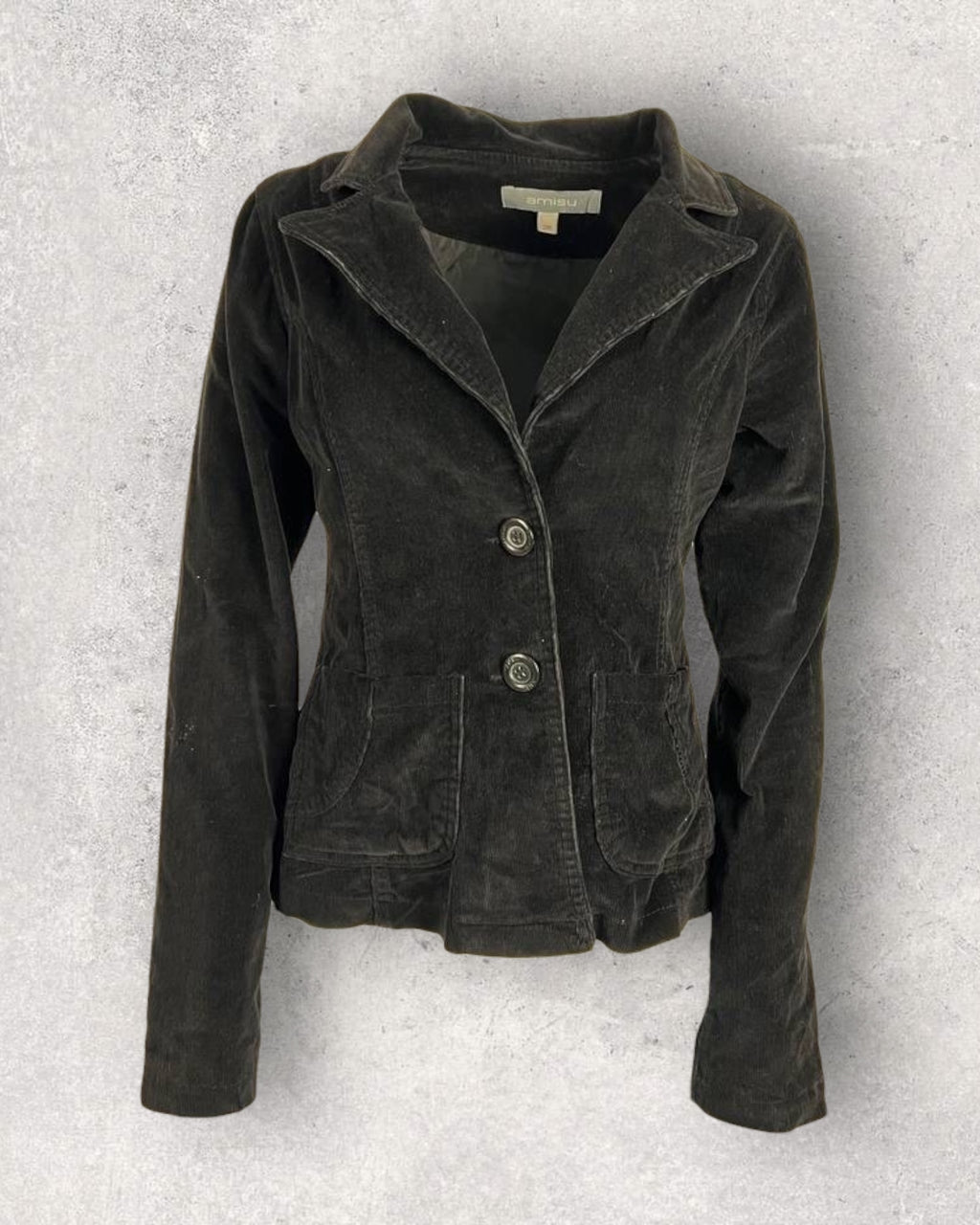 Retro Black Corduroy Blazer (S-M)