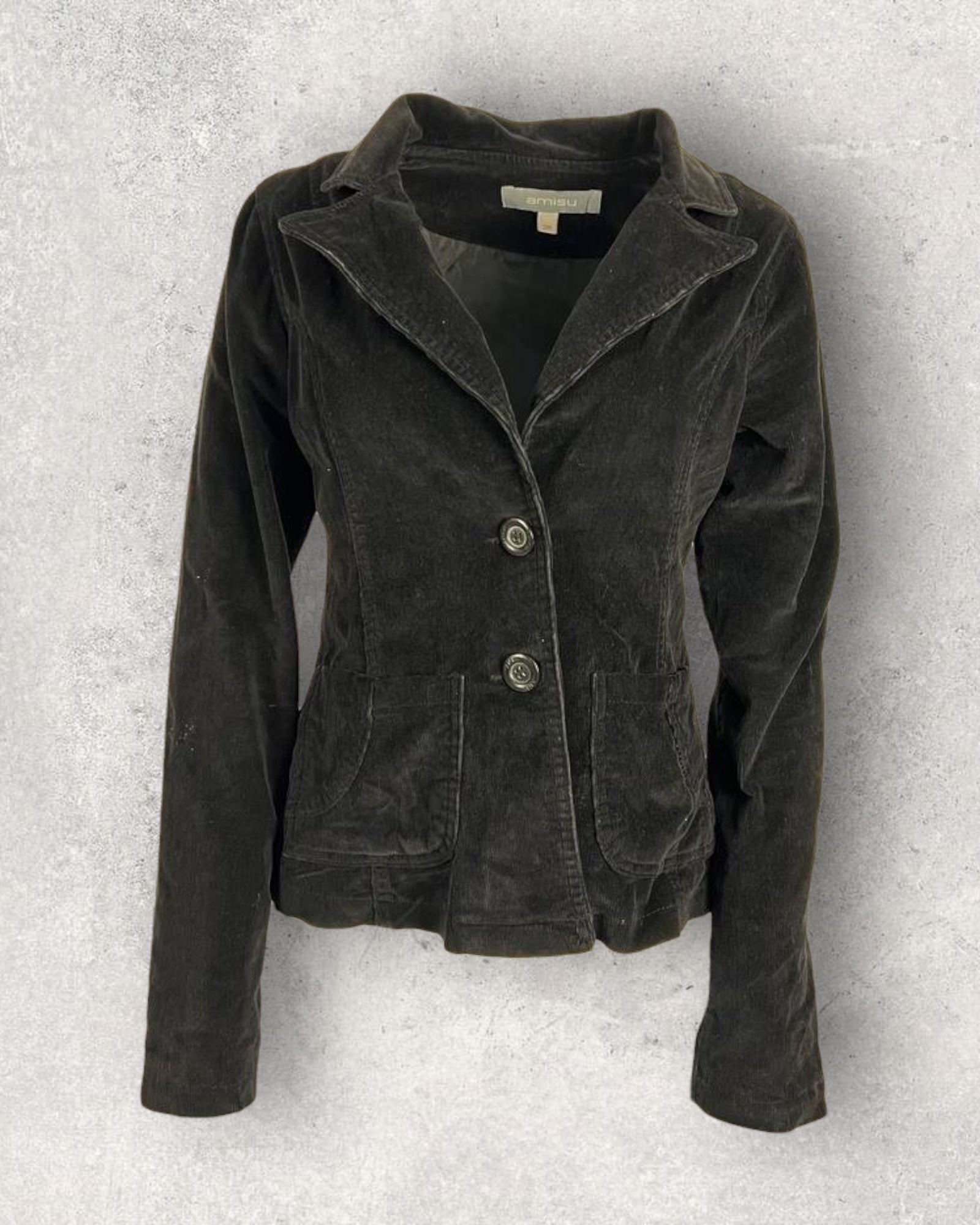 Retro Black Corduroy Blazer (S-M)