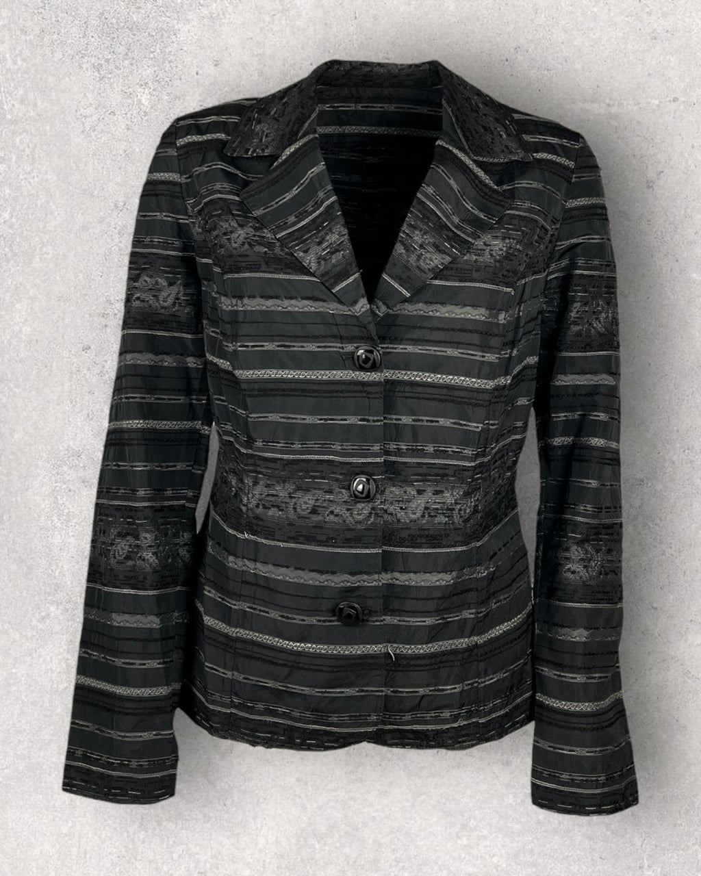 Charcoal Stripe Blazer (M-L)